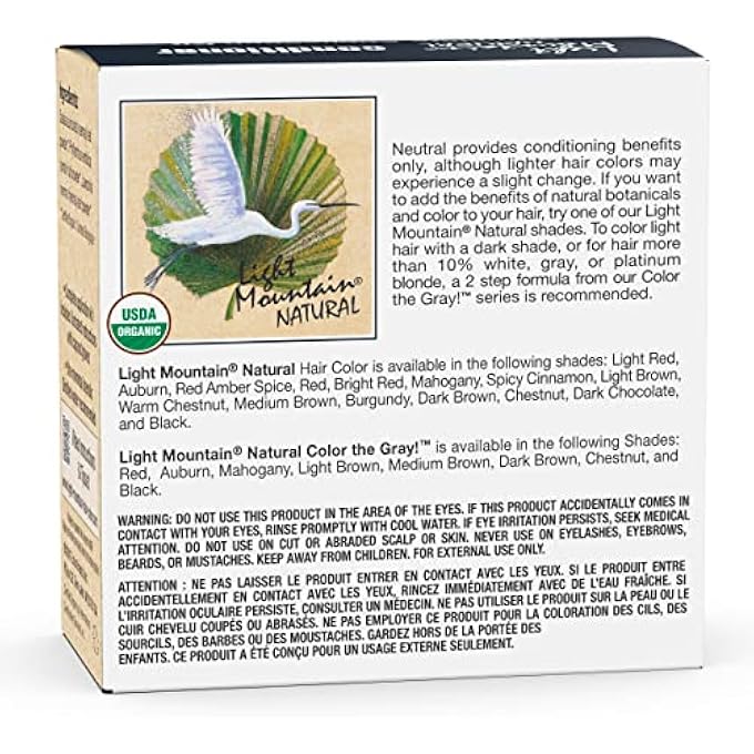 Light Mountain NATURAL HAIR CONDITIONER, NEUTRAL, 4 OZ (113 G) (PACK OF 3) - Image 3